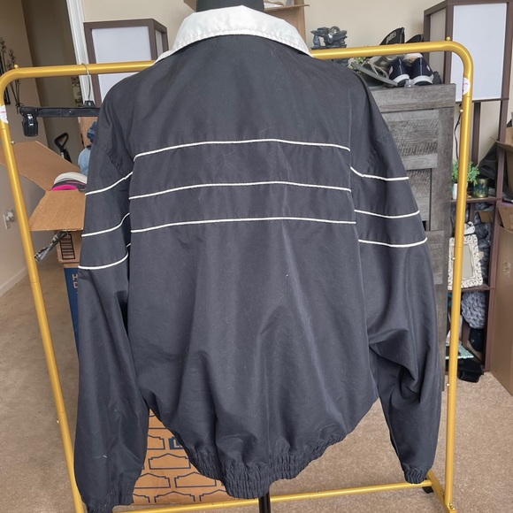 Perry Ellis America Black and White Windbreaker Large - Picture 2 of 6